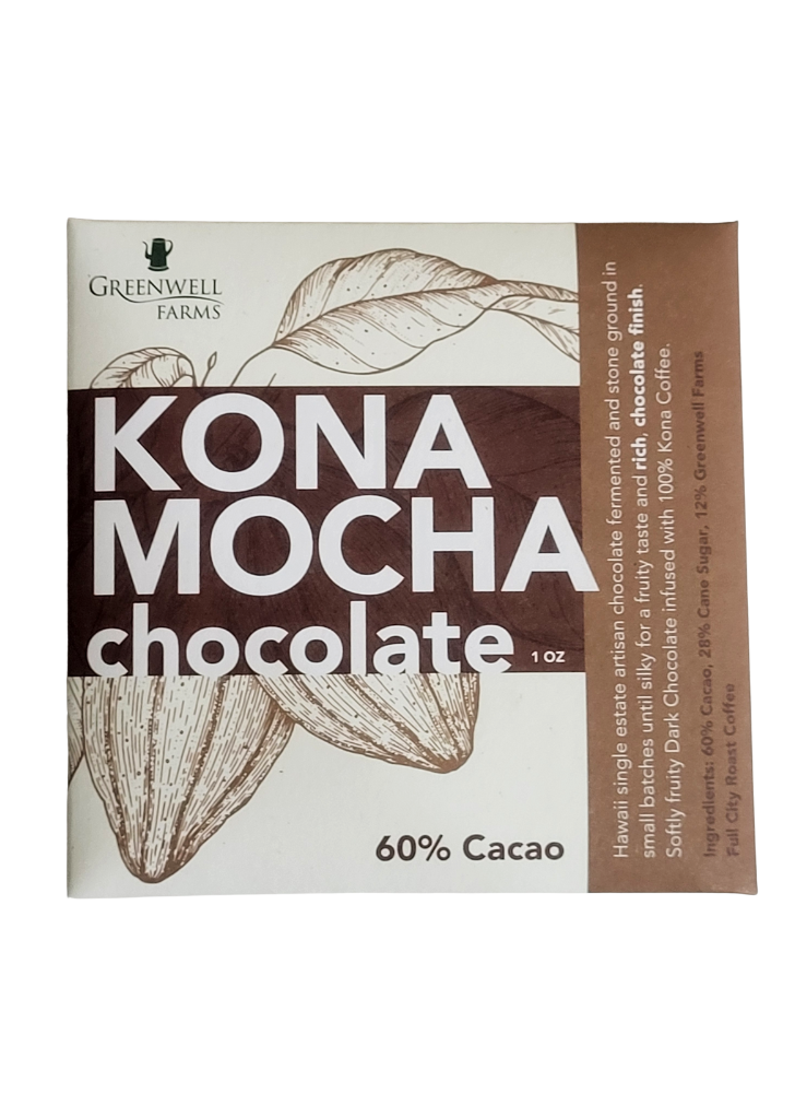 Kona Mocha Chocolate Bar 1oz