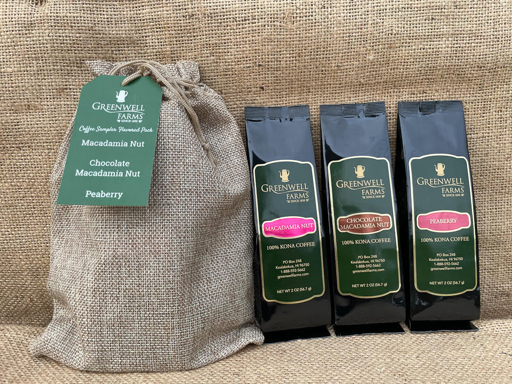 Flavored Kona Coffee Sampler Pack | Try 100% Kona Coffee Today