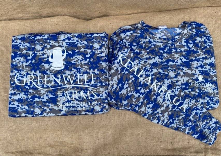 Greenwell Farms long sleeve crew neck T-Shirt -  Blue & White